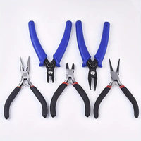 Profesional Stainless Steel Split cincin kawat Crimping bulat rantai hidung dengan pemotong dan sisi pemotong Plier untuk membuat perhiasan