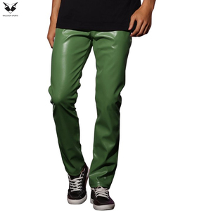 Good Supplier New Arrival Trendy Product Club Party Wear High Quality Skinny Fit <b>Shiny</b> Zippered <b>Slim</b> Fit Faux Leather Pants - Product Image 5