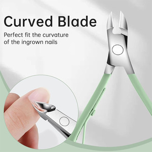 Pedicure Kit with 5-in-1 Nail Clippers Scissors & <b>File</b> 6-Piece Stainless Steel Classic Set in Green <b>Case</b> for Adults - Product Image 6