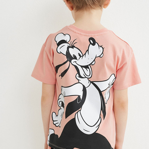 ชุดเสื้อผ้าเด็กผู้ชายลายโลโก้แบบใหม่ ชุดกีฬาฤดูร้อนลำลองแขนสั้น - Product Image 2