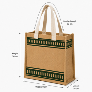 Bolsa de Compras de Yute Natural Laminada en PP con Logotipo Personalizado, 30x30x20cm, Venta al Por Mayor, Fabricante de Marca Privada OEM, Exportador B2B - Product Image 2