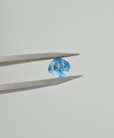 Pierre synthétique de laboratoire CVD HPHT, taille coussin, bleu intense fantaisie, 1 carat, certifiée IGI, clarté VS1, percée au laser, pierre libre pour fiançailles
