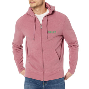 Sweat-shirt à capuche zippé intégral de haute qualité, couleur unie, pour homme, veste de survêtement vierge, en polaire douce, vêtement d'extérieur chaud - Product Image 3