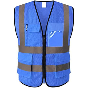 Gilet de travail antistatique en polyester fluorescent de qualité supérieure, certifié CE, fabriqué sur mesure par un fabricant pour le commerce B2B. - Product Image 3