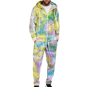 Ensemble de survêtement sublimé à marque privée, haute qualité, nouvelle mode, imprimé, 2 pièces, à prix avantageux - Product Image 1