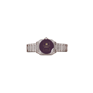 Reloj Cronógrafo de Lujo Estilo Hip Hop con Incrustaciones de Diamantes para Hombre, Movimiento de Cuarzo, Moissanita VVS, Oro Blanco, Diamantes de Corte Redondo - Product Image 1