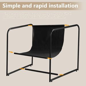 30*30*27.5inch Off-White Cushion Oxford Cloth Courtyard Iron Garden Chair Sofa - Product Image 3