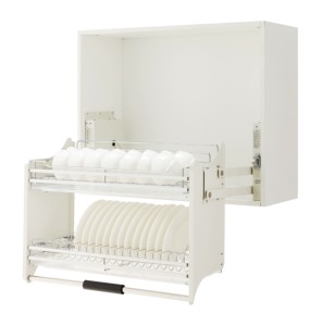 Cesta organizadora extraíble de acero inoxidable <span class=keywords><strong>para</strong></span> gabinete de <span class=keywords><strong>cocina</strong></span>, cesta doble extraíble - Product Image 5