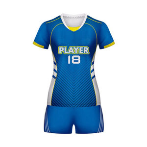 Cheap Low MOQ Team Custom Digital Print 100% Polyester Unisex Adult Volleyball Jerseys & Uniforms - Product Image 5