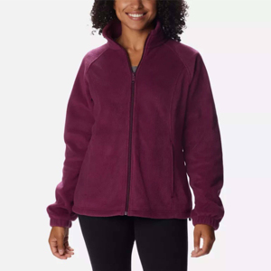Fournisseur OEM – Nouvelle veste polaire décontractée respirante pour femme, entièrement zippée, avec empiècements en sherpa, à capuche, pour l'hiver et les activités sportives - Product Image 1