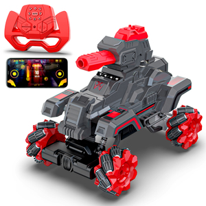 Mirana 4WD Drifter Tank Bullet Shooter | 4x4 <b>RC</b> Car Toy for Kids | 360 Rotation Omnidirectional Wheels | Remote App <b>Controlled</b> | - Product Image 2