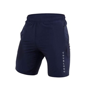 Pantalones cortos deportivos de secado rápido para hombre, Shorts de gimnasio de cintura alta de doble capa, talla grande, novedad de verano - Product Image 1