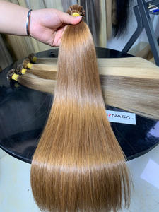 Cheveux humains bruts à la kératine vietnamienne prix de gros 100 grammes par paquet extensions de cheveux à pointe plate droites - Product Image 4