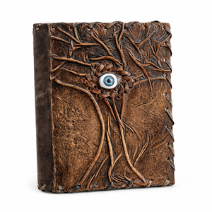 Cuaderno de Cuero Hocus Pocus, Estilo Vintage, para Brujería, Grimoire, con Borde Decorativo, Tamaño A6, 100 Hojas, Regalo, Libro de Hechizos - Product Image 1