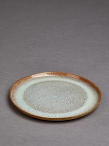 Assiette en céramique Ocean Mist avec finition émail réactif, bordure artistique, durable, résistante aux éclats, idéale pour les tables à manger élégantes - Product Image 6