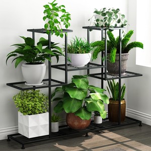 ชั้นวางต้นไม้ไม้วอลนัททรงทันสมัยแบบขายส่ง พร้อมช่องเก็บของแบบซ่อน - Product Image 3