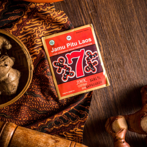 JMK Pitu Laos, Bebida Herbal en Polvo 7g Sin Azúcar, Mezcla Herbal Indonesia para el Confort de las Articulaciones - Product Image 1