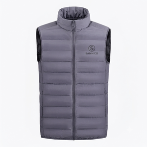 Chaleco Acolchado de Plumón para Hombre, Diseño Nuevo 2026, Casual, con Cierre Completo, Sin Mangas, para Invierno - Product Image 4