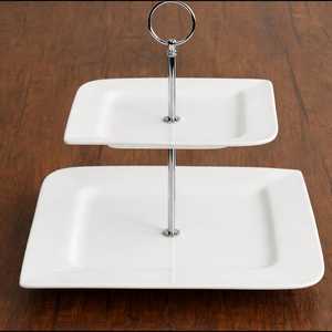 Support à gâteau rond en bois fait main avec dôme en verre décoratif, présentoir à desserts - Product Image 2