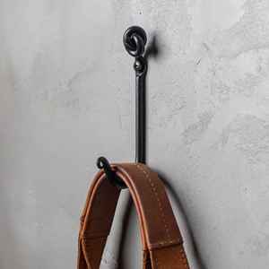 Premium Vintage Inspired Iron Wall Mounted <b>Hook</b> Artistic Metal Hanging Holder For Daily Use Bags Coats Robes <b>Towels</b> Keys - Product Image 2