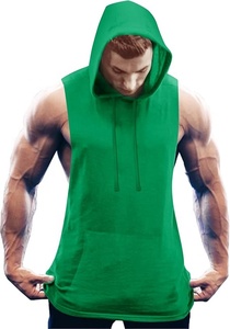 Camiseta sin Mangas Verde para Hombre Ever Glow, Transpirable, de Punto, de Algodón/Fibra de Bambú, Informal, con Bolsillos, Estampado por Sublimación - Product Image 3