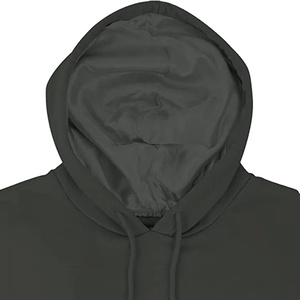 Conjunto de Sudadera con capucha con forro de satén Formal para hombre de alta calidad, mezcla de algodón de invierno, Terry francés, ajuste holgado, logotipo personalizado, venta al por mayor - Product Image 3