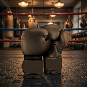 Gants d'entraînement de boxe professionnels en cuir, à doigts entiers, avec fermeture Velcro pour adultes - Product Image 4