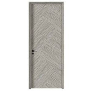 Nouvelle conception d'isolation acoustique interne pour pièces, porte à panneau en MDF de style ferme, pour chambre, maison, salle de bain, salon, en bois à âme creuse - Product Image 1