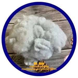 Fornitore del Vietnam 20D SD Solid Dry White A Grade vikhasan GRS fiber Pet materiale riciclato per realizzare materassi rigidi per tappetini