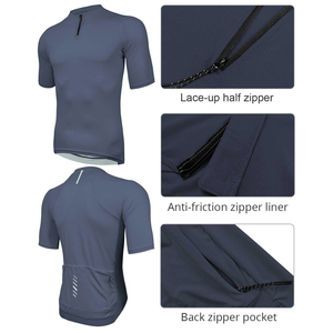 Maillot de cyclisme respirant de pointe, conçu avec un matériau flexible pour une liberté de mouvement accrue pour tous les cyclistes. - Product Image 3