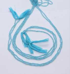 Perles rondes facettées en aquamarine AAA 2 MM, pierres précieuses naturelles en aquamarine bleue, perles rondes facettées en aquamarine de forme ronde - Product Image 4