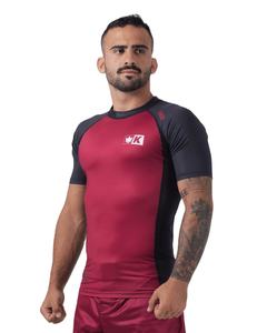 Camisas de compresión BJJ Rashguards, camisas de manga corta con estampado personalizado en blanco, diseño de Kingz - Product Image 3