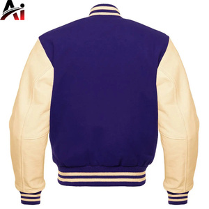 Veste universitaire sur mesure de qualité supérieure pour hommes, en mélange de laine, style streetwear, vêtement d'extérieur tendance de style baseball - Product Image 2
