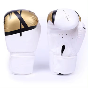 Guantes de Boxeo Profesionales MMA 10oz/12oz/14oz/16oz de Cuero Vacuno Rojos Personalizados con Logotipo, Cómodos Guantes de MMA Profesionales - Product Image 1