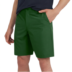 Pantalones Cortos Bermuda Azules Sólidos para Hombre, Cintura Media, Cierre de Botones, Estilo Casual, Secado Rápido, Tela de Poliéster, Bolsillos - Product Image 5