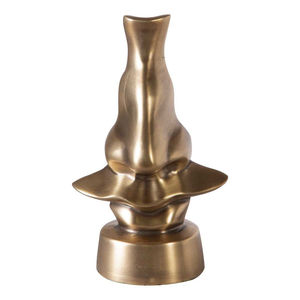 Support à lunettes moderne fait main en forme de visage abstrait, présentoir de table en aluminium pour bureau et décoration intérieure - Product Image 6