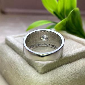 Round Moissanite Prong Setting Luxury Men's <b>925</b> Sterling <b>Silver</b> 18K Gold Plated Wedding Band Engagement <b>Ring</b> for Anniversary - Product Image 4