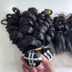 CDYHAIRVN - Paquetes de Cabello Virgen Vietnamita, Extensiones de Cabello Rizado y Elástico con Cierre, Productos para Cabello Rizado Suave Fumi, Calidad Superior - Product Image 1