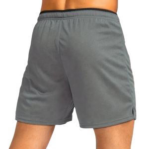 กางเกงขาสั้นเล่นยิมของผู้ชายสำหรับฤดูร้อน2025ใหม่ผ้าไนลอนโพลีเอสเตอร์แห้งเร็วสไตล์สตรีทสูงลวดลายทึบพร้อมลวดลายตกแต่ง - Product Image 3