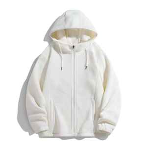 Custom Zipup Rhinestone Fleece Blank Black Men Fullzip Oversized Zipper Full Body Zip Up Face Hoodie With Zipper - Product Image 3