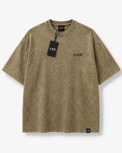 เสื้อยืดวินเทจลายโลโก้แบบแอซิดวอช คุณภาพเยี่ยม เสื้อผ้าผู้ชายใหม่ เสื้อยืดแอซิดวอช ผ้าฝ้าย 100% สตรีทแวร์ ฮิปฮอป แบบเรียบ - Product Image 3