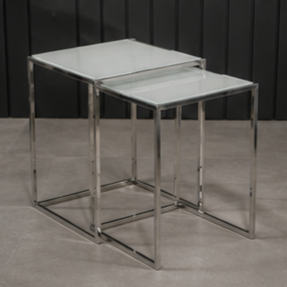 Modern Round <b>Marble</b> Top <b>Nesting</b> Side <b>Tables</b> with Metal Frame Living Room Furniture Decorative Accent <b>Table</b> - Product Image 4