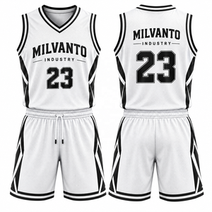 Conjunto de Uniforme de Baloncesto Personalizado Camel para Hombre |   Camiseta y Pantalones Cortos de Baloncesto Sublimados |   Uniforme de Baloncesto sin Mangas con Cuello en V - Product Image 2