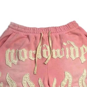 Pantalones Cortos Cargo de Lana con Estampado de Moda de Verano, Lavado Ácido y Efecto Desgastado, 220 GSM, 100% Algodón Transpirable, Estilo Vintage para Hombre, Venta al por Mayor Personalizada - Product Image 4