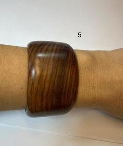 Pulseras de Madera Ecológicas Personalizadas, Anillo de Madera Hecho a Mano Clásico, Acabado Natural de Grano Exquisito, Joyería Unisex para Regalo - Product Image 5