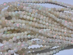 Bijoux de haute qualité en gros, opale naturelle blanche 3AAA de 5 mm à 6 mm, taille brillant rond, pierre précieuse pour la fabrication de bijoux - Product Image 4