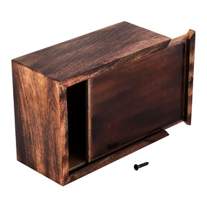Fabricant indien-Exportateur Urnes en bois pour cendres humaines avec vue sur la montagne et motard Grande urne funéraire en bois de manguier pour cendres adultes - Product Image 5