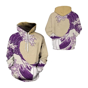 OEM Luxe Lourd Tendance Arrivée de Haute Qualité Premium Personnalisé Nouvelle Mode Imprimé Hiver Hommes Pull À Capuche Avec Kangourou - Product Image 4