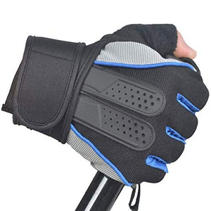 Bodybuilding Cross-fit Fitness Gloves Hot Selling Half-finger Gym Weightlifting Gloves Easy Grip <b>Foam</b> <b>Padding</b> Palm Protection - Product Image 2