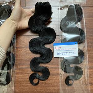 Producto popular en oferta, extensiones de pelo de vapor ondulado, paquete de trama de pelo en stock, color natural, sin caída, listo para enviar - Product Image 2
